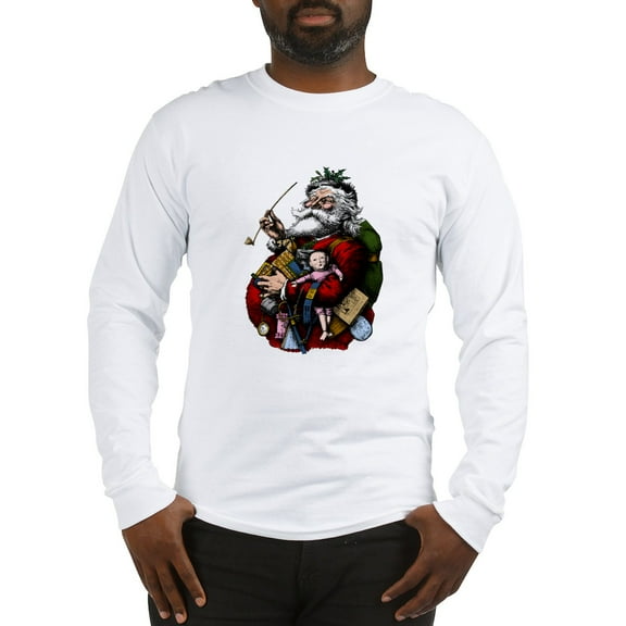 CafePress - Classic Santa Long Sleeve T Shirt - Unisex Cotton Long Sleeve T-Shirt