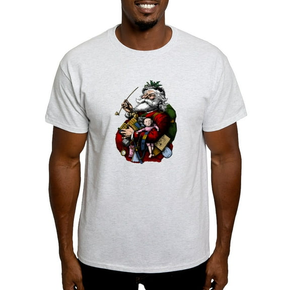 CafePress - Classic Santa T Shirt - Men's Classic Graphic T-Shirt