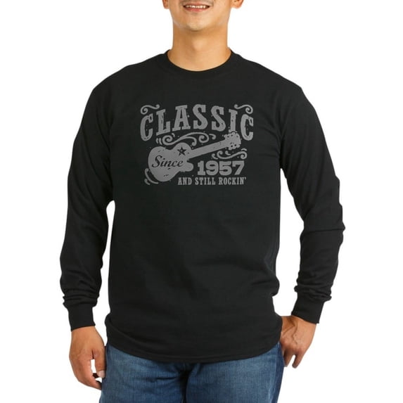 CafePress - Classic Since 1957 Long Sleeve Dark T Shirt - Long Sleeve Dark T-Shirt