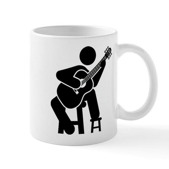 CafePress - Classical Guitar Mug - 11 oz Ceramic Mug - Novelty Coffee Tea Cup