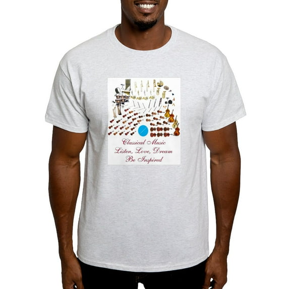 CafePress - Classical Music Be Inspired Light T Shirt - Men's Classic Graphic T-Shirt