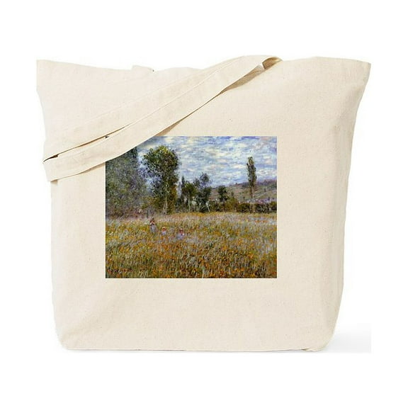 CafePress - Claude Monet Meadow Tote Bag - Unisex Canvas Tote Bag, Beige, 1-Piece