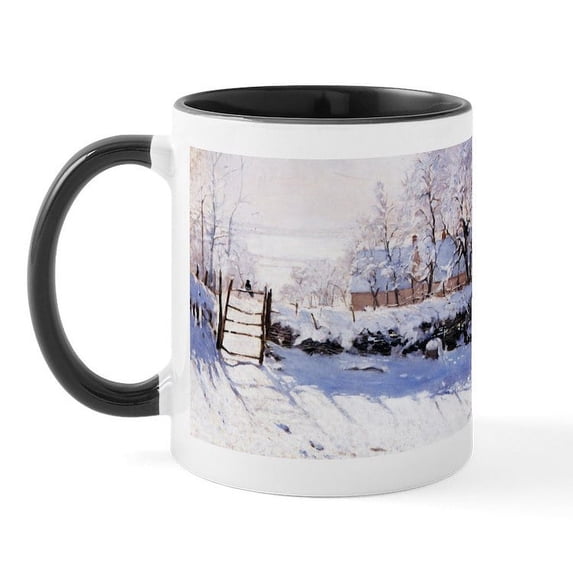 CafePress - Claude Monet The Magpie Mug - 11 oz Ceramic Mug - Novelty Coffee Tea Cup