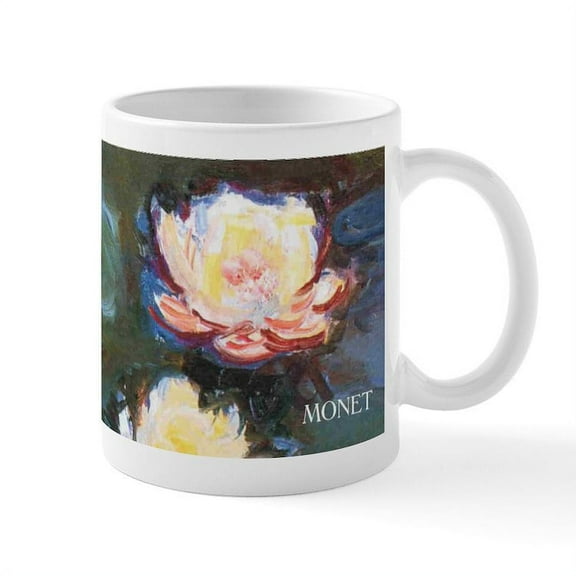 CafePress - Claude Monet Waterlilies Wraparound Mug - 11 oz Ceramic Mug - Novelty Coffee Tea Cup