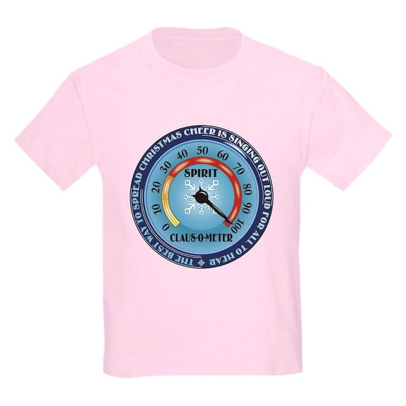 CafePress - Clausometer Kids Light T Shirt - Light T-Shirt Kids XS-XL