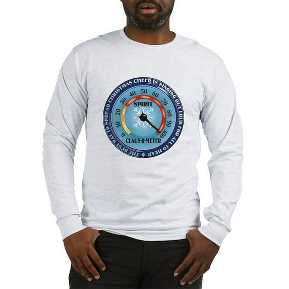 CafePress - Clausometer Long Sleeve T Shirt - Unisex Cotton Long Sleeve T-Shirt