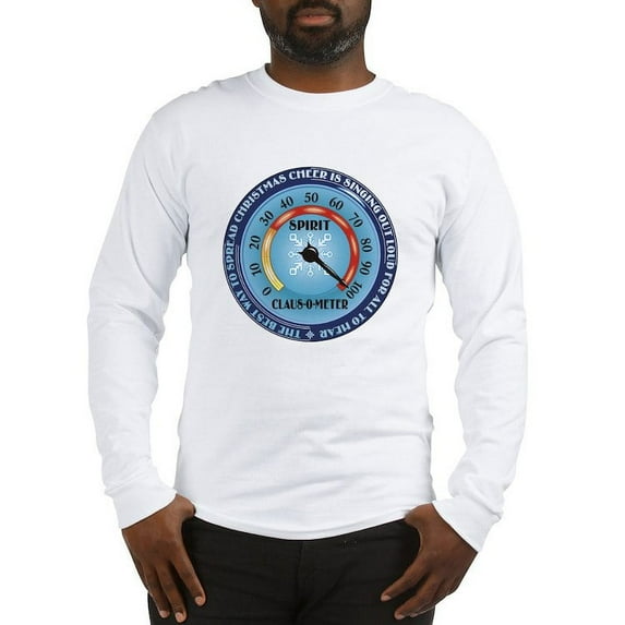 CafePress - Clausometer Long Sleeve T Shirt - Unisex Cotton Long Sleeve T-Shirt