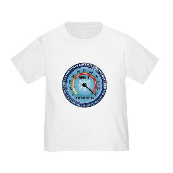 CafePress - Clausometer Toddler T Shirt - Cute Toddler T-Shirt, 100% Cotton