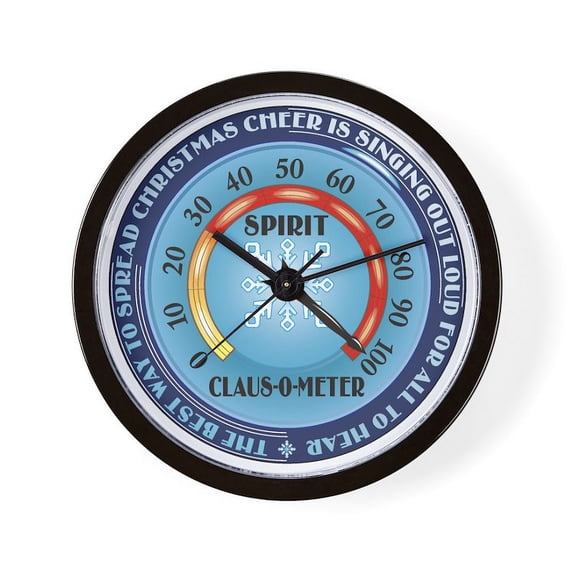 CafePress - Clausometer - 10" Quartz Analog Battery-Powered Modern Wall Clock, Unique
