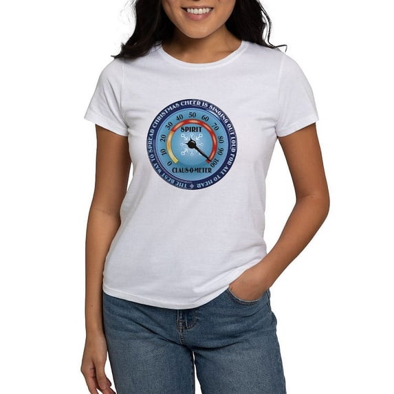 CafePress - Clausometer Women's T Shirt - Women's Classic T-Shirt