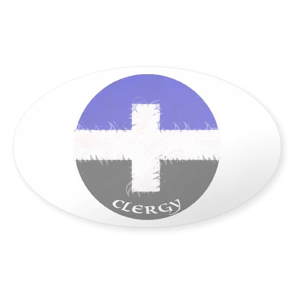 CafePress - Clergy Sticker - Sticker (Oval)