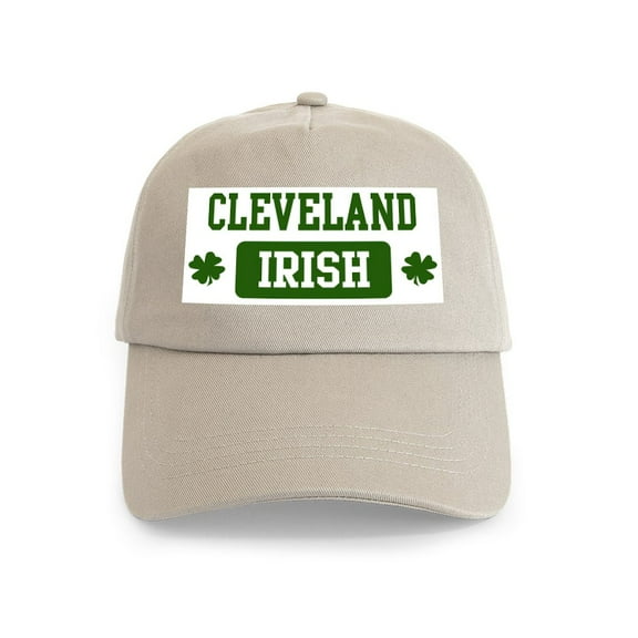 CafePress - Cleveland Irish Cap - Adjustable 100% Brushed Unisex Casual Cotton Baseball Cap, Beige, 1