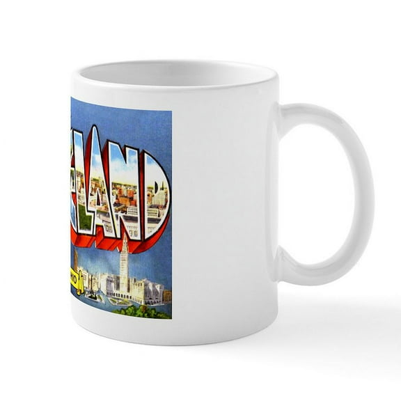 CafePress - Cleveland Ohio Greetings Mug - 11 oz Ceramic Mug - Novelty Coffee Tea Cup