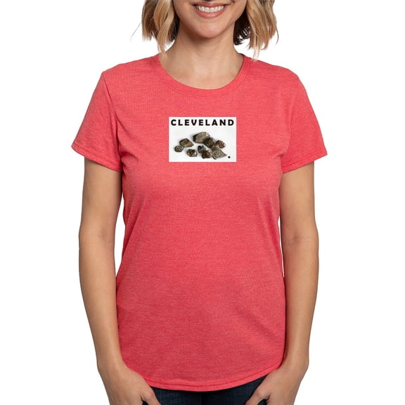 CafePress - Cleveland Rocks Women's Deluxe T Shirt - Womens Tri-blend T-Shirt