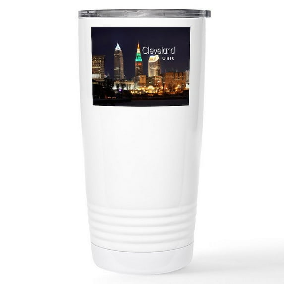 CafePress - Cleveland Stainless Steel Travel Mug - Insulated Stainless Steel Travel Tumbler 20 oz.