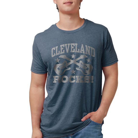 CafePress - Clevelandrocks423 Men's Deluxe T Shirt - Mens Tri-blend T-Shirt