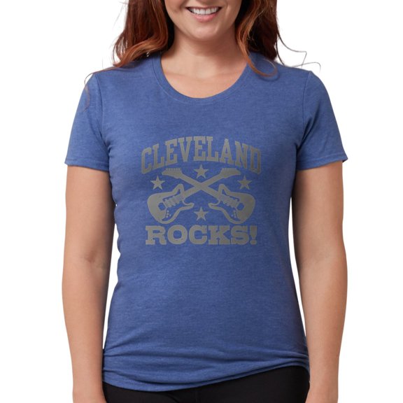 CafePress - Clevelandrocks423 Women's Deluxe T Shirt - Womens Tri-blend T-Shirt