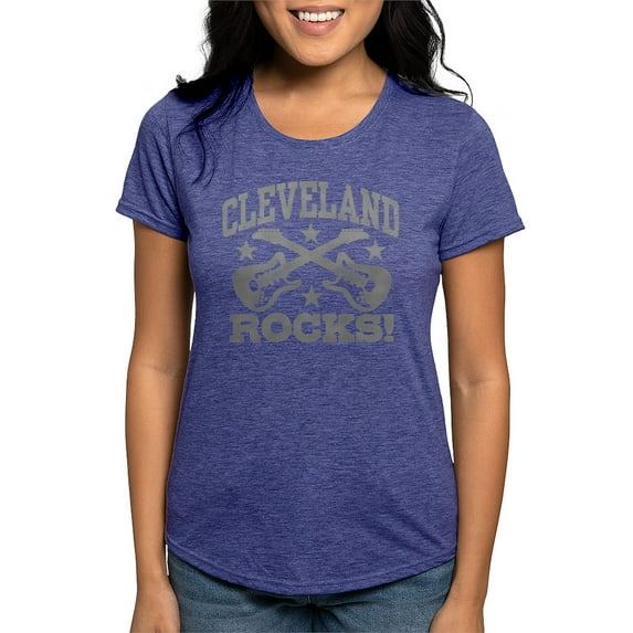 CafePress - Clevelandrocks423 Women's Deluxe T Shirt - Womens Tri-blend T-Shirt