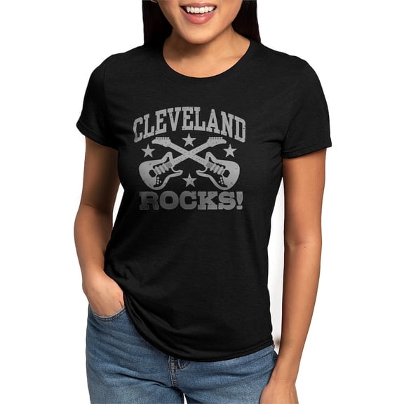 CafePress - Clevelandrocks423 Women's Deluxe T Shirt - Womens Tri-blend T-Shirt