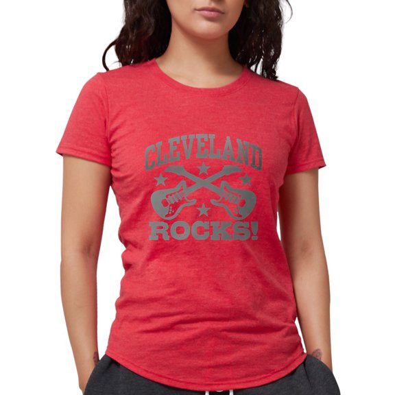 CafePress - Clevelandrocks423 Women's Deluxe T Shirt - Womens Tri-blend T-Shirt