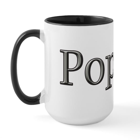 CafePress - Click To View POPPY Steel Large Mug - 15 oz Ceramic Large White Novelty Mug