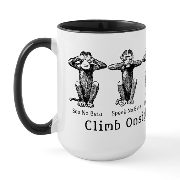 CafePress - Climb Onsight Large Mug - 15 oz Ceramic Large White Novelty Mug