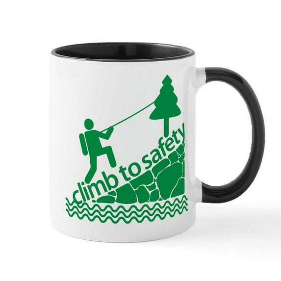 CafePress - Climb To Safety, Widespread Panic, WSP Mug - 11 oz Ceramic Mug - Novelty Coffee Tea Cup
