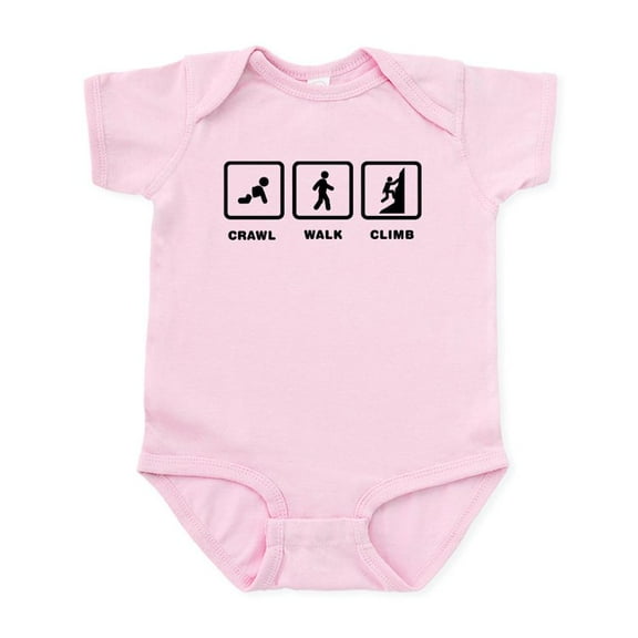 CafePress - Climbing Infant Bodysuit - Baby Light Bodysuit, Size Newborn - 24 Months