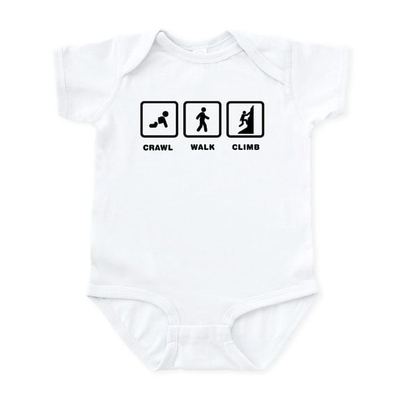 CafePress - Climbing Infant Bodysuit - Baby Light Bodysuit, Size Newborn - 24 Months