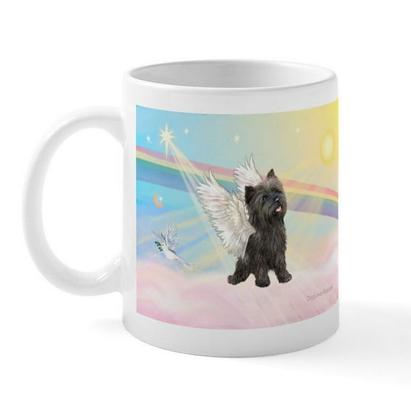 CafePress - Clouds/Cairn Terrier Mug - 11 oz Ceramic Mug - Novelty Coffee Tea Cup