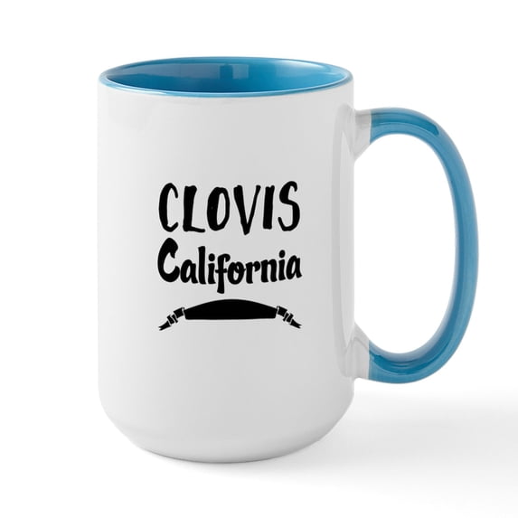 CafePress - Clovis California Mugs - 15 oz Ceramic Large White Novelty Mug