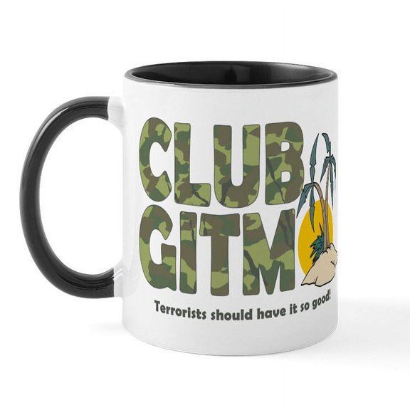 CafePress - Club Gitmo Mug - 11 oz Ceramic Mug - Novelty Coffee Tea Cup