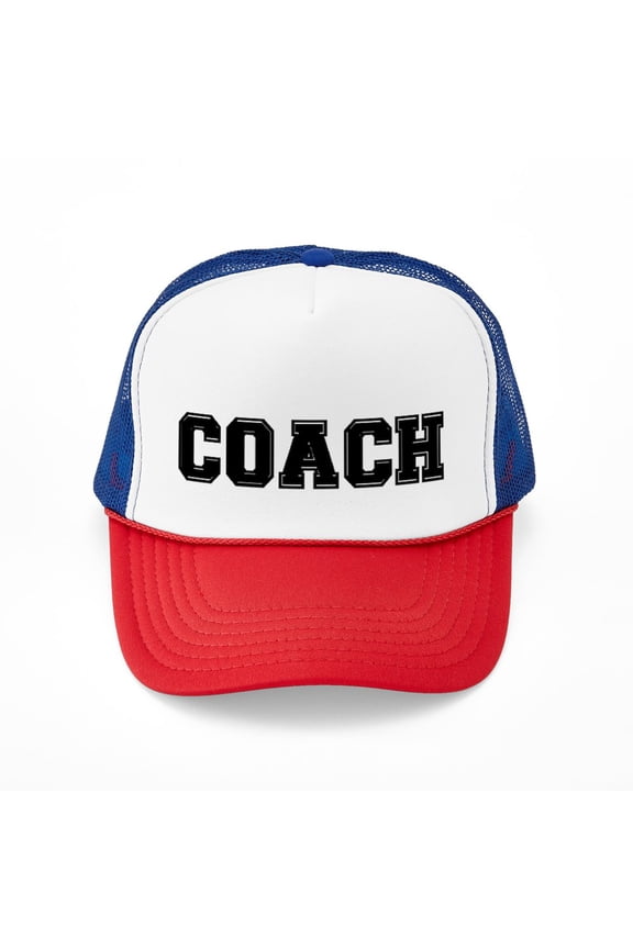 - Coach - Adjustable Unisex Printed Trucker Hat with Mesh Back
