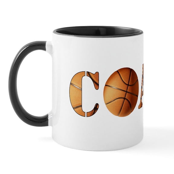 CafePress - Coach (Basketball) Mug - 11 oz Ceramic Mug - Novelty Coffee Tea Cup