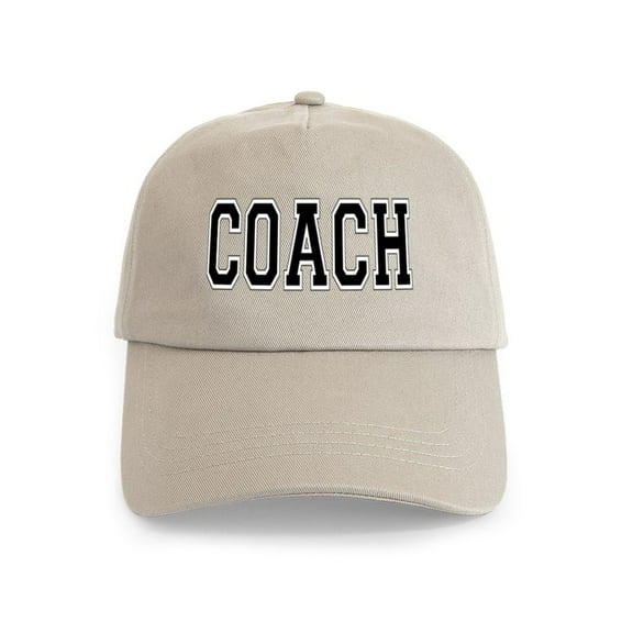 CafePress - Coach Cap - Adjustable 100% Brushed Unisex Casual Cotton Baseball Cap, Beige, 1