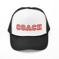 thumbnail image 1 of CafePress - Coach Coaching Trucker Mesh Hat - Adjustable Unisex Printed Trucker Hat with Mesh Back, 1 of 8