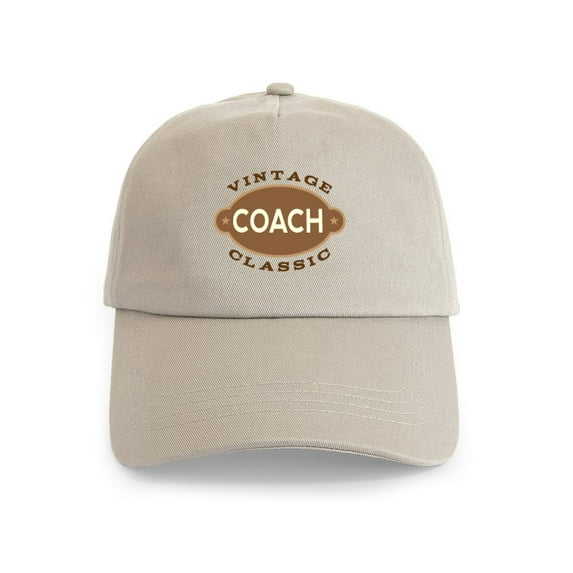CafePress - Coach Gift (Vintage) Cap - Adjustable 100% Brushed Unisex Casual Cotton Baseball Cap, Beige, 1