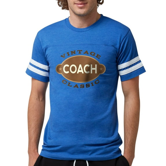 CafePress - Coach Gift (Vintage) Men's Football T Shirt - Mens Football Shirt