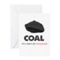 thumbnail image 1 of CafePress - Coal It's What's For Christ - Greeting Card, Blank Inside Glossy, 1 of 3