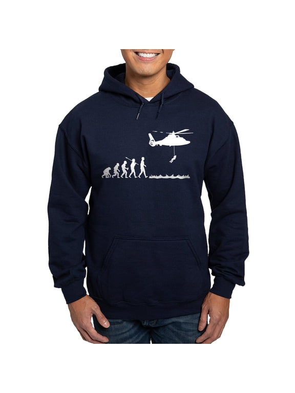 - Coast Guard Hoodie (Dark) - Pullover Hoodie, Classic, Comfortable Hooded Sweatshirt