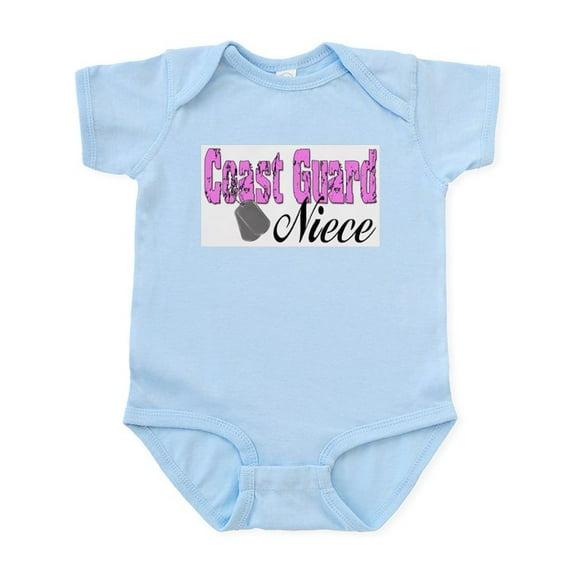 CafePress - Coast Guard Niece Infant Bodysuit - Baby Light Bodysuit, Size Newborn - 24 Months
