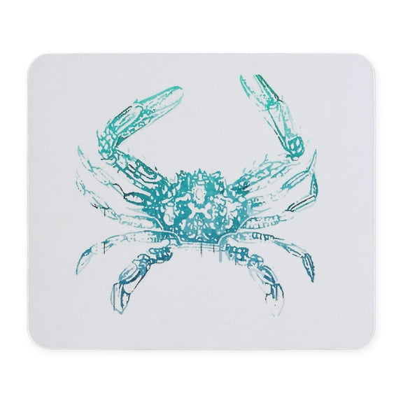 CafePress - Coastal Nautical Beach Crab Mousepad - Non-slip Rubber Mousepad, Gaming Mouse Pad