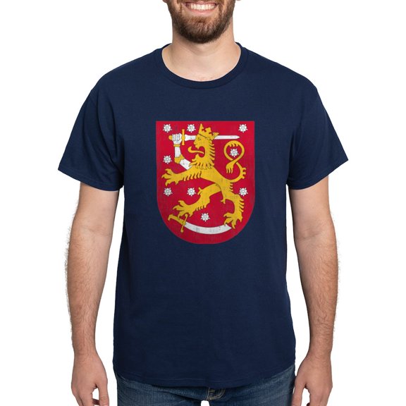 CafePress - Coat Of Arms Of Finland Dark T Shirt - Men's Classic Graphic Cotton T-Shirt