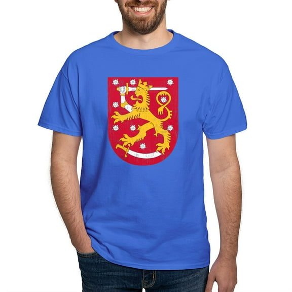 CafePress - Coat Of Arms Of Finland Dark T Shirt - Men's Classic Graphic Cotton T-Shirt