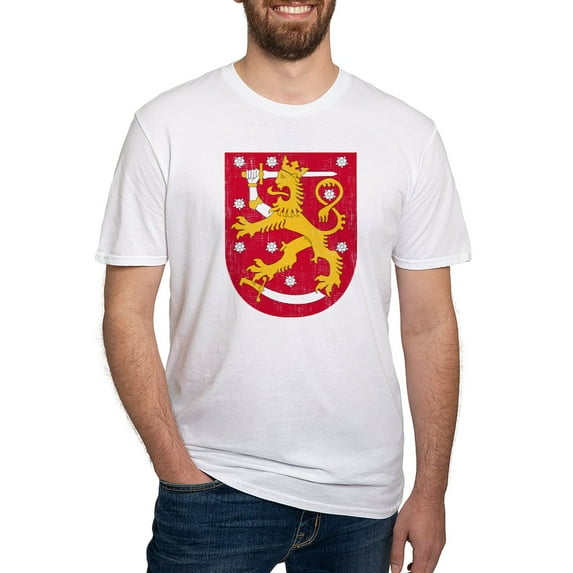 CafePress - Coat Of Arms Of Finland T Shirt - Fitted T-Shirt, Vintage Fit Soft Cotton Tee