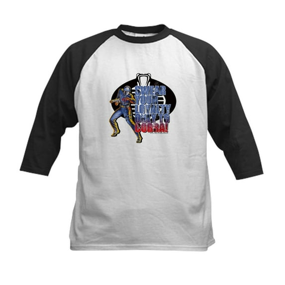 CafePress - Cobra Commander Baseball Jersey - Kids Cotton Baseball Jersey, 3/4 Sleeve Shirt