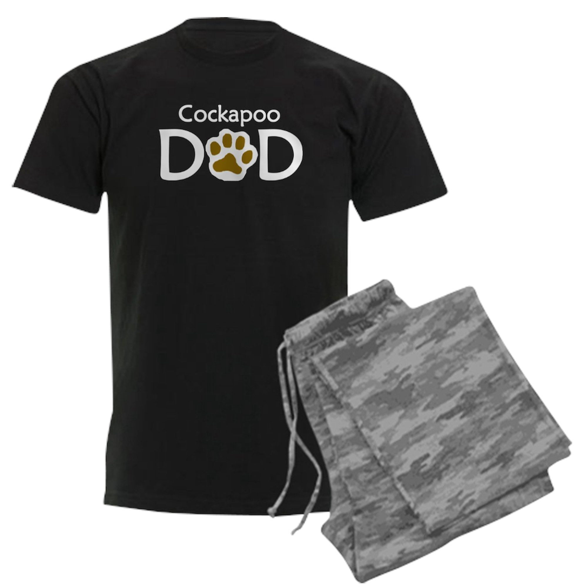 CafePress - Cockapoo Dad Pajamas - Men's Dark Loose Fit Cotton Pajama ...