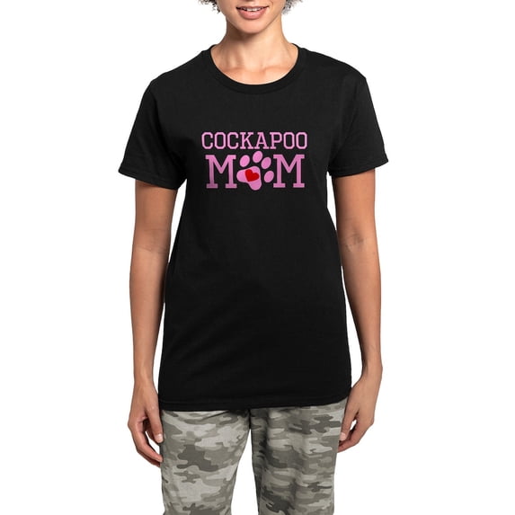 CafePress - Cockapoo Mom Pajamas - Women's Short Sleeve Print T-Shirt and Pants Dark Cotton Pajama Set