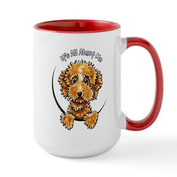 CafePress - Cockapoo Tan IAAM Mugs - 15 oz Ceramic Large White Novelty Mug