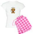 thumbnail image 1 of CafePress - Cockapoo Tan IAAM Pajamas - Women's Short Sleeve Print T-Shirt and Pants Light Cotton Pajama Set, 1 of 7